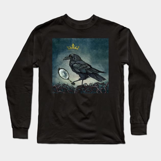 Raven King Long Sleeve T-Shirt by beesants